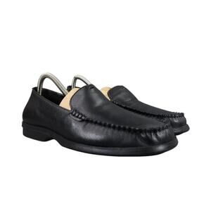 High Sierra Shoes Womens 8 Loafer Moccasin Leather Casual Career Black Meredith